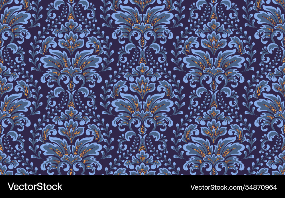 Damask Pattern Background vector image