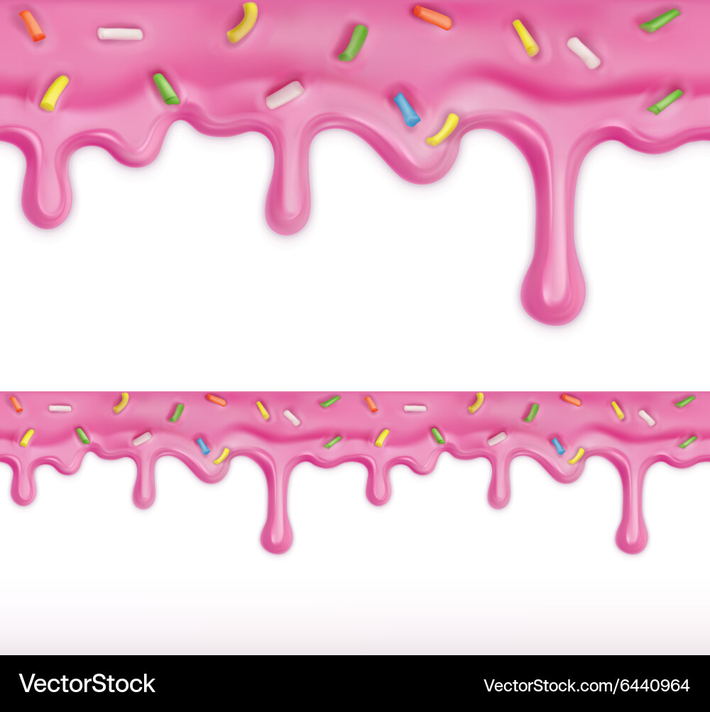 Doughnut glaze Royalty Free Vector Image - VectorStock