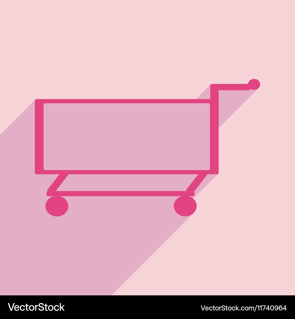 Flat with shadow icon and mobile application Vector Image