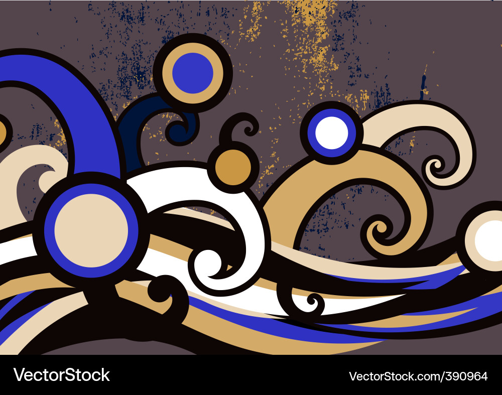 Retro Swirl Background Vector Image