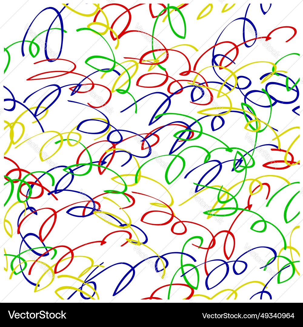 Seamless background abstract colorful scribble Seamless background abstract colorful scribble vector image