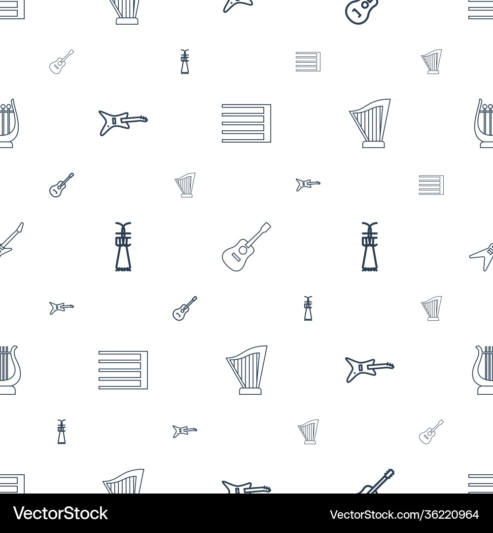 String icons pattern seamless white background String icons pattern seamless white background Vector Image