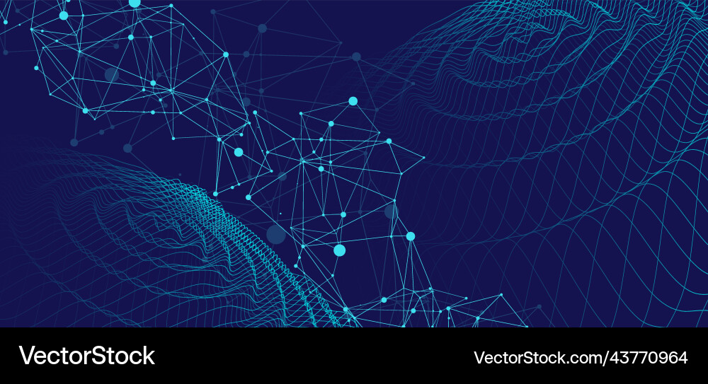 Template for science and technology presentation Template for science and technology presentation vector image
