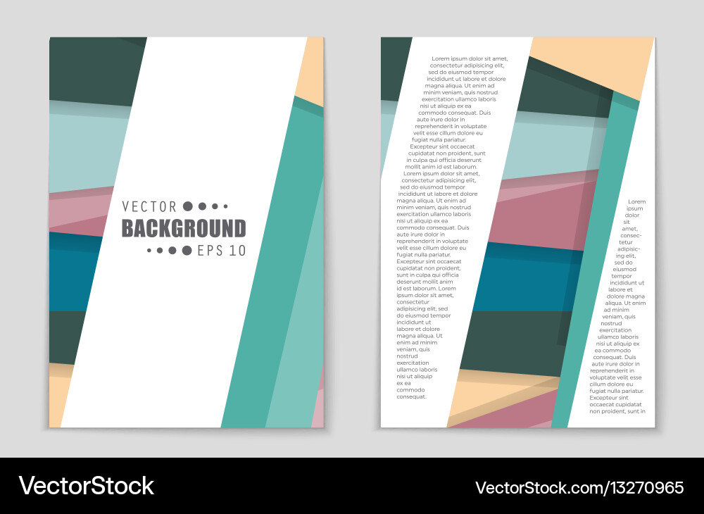 Abstract layout background set for art Vector Image