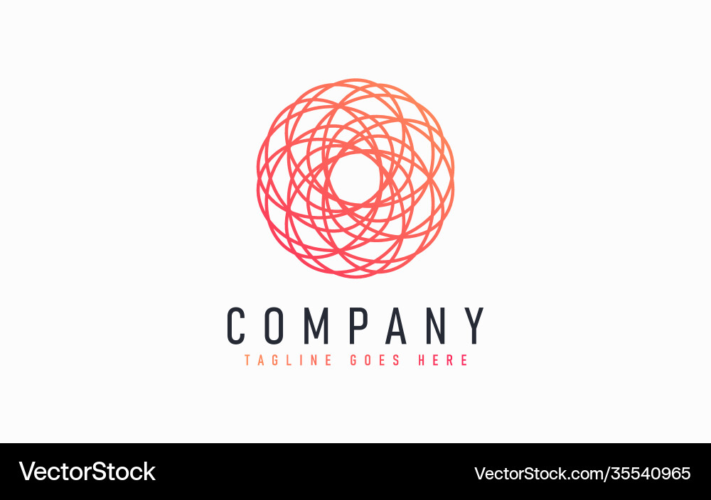 Abstract modern logo design based from circular Abstract modern logo design based from circular Vector Image