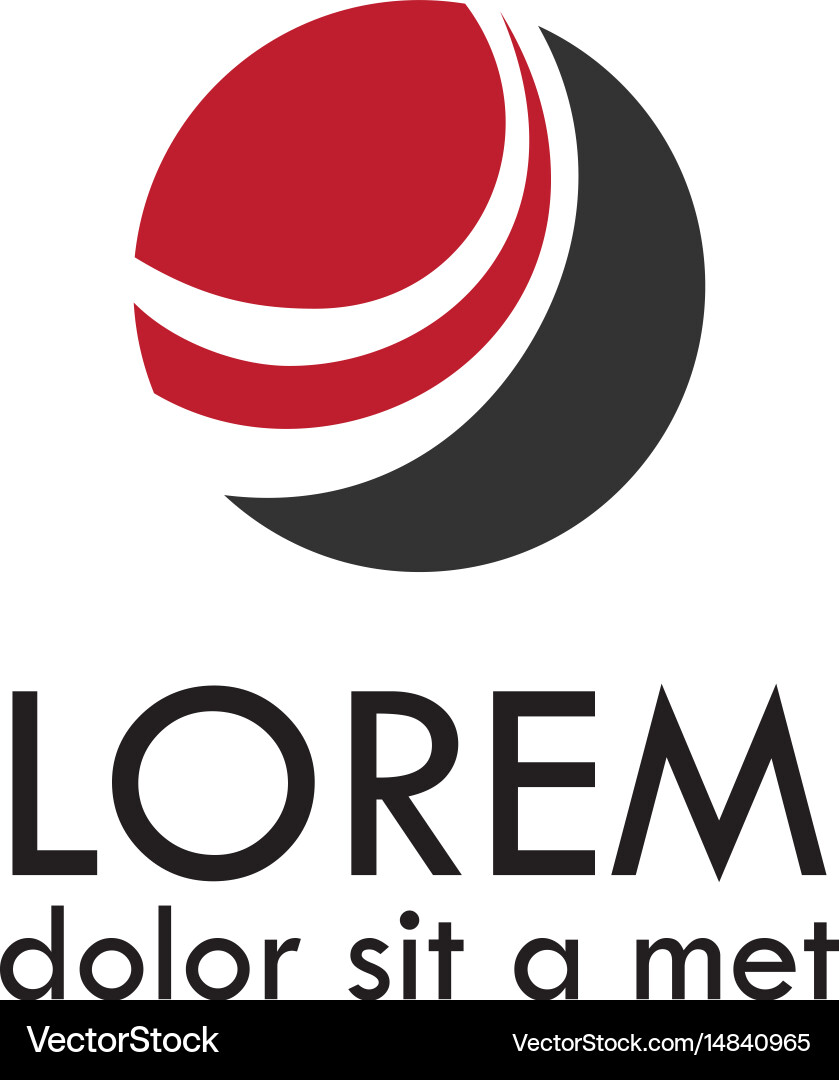 Abstract Round Loop Logo vector image