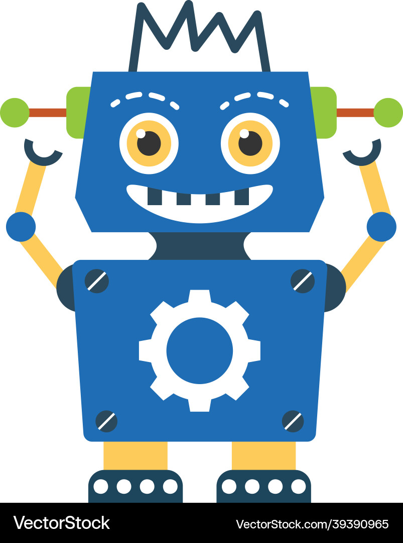 Alien Robot Royalty Free Vector Image Vectorstock