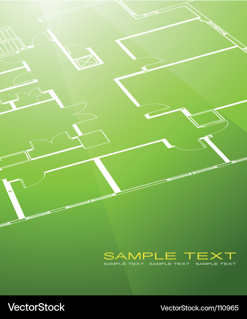 Architectural Blueprint Background Vector Image