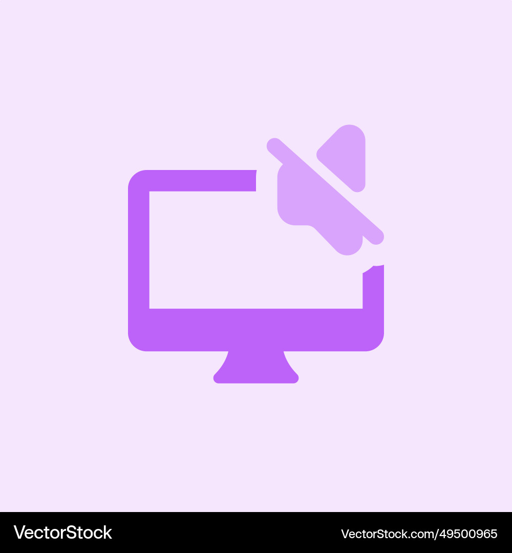 Audio device not installed in desktop vector image