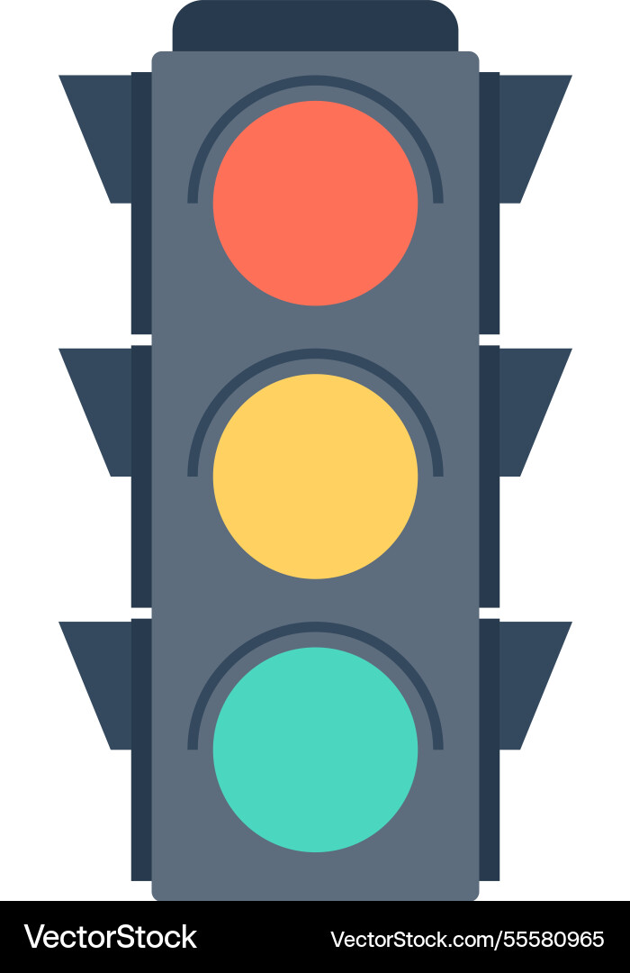 Data traffic control flat web icon concept Data traffic control flat web icon concept vector image