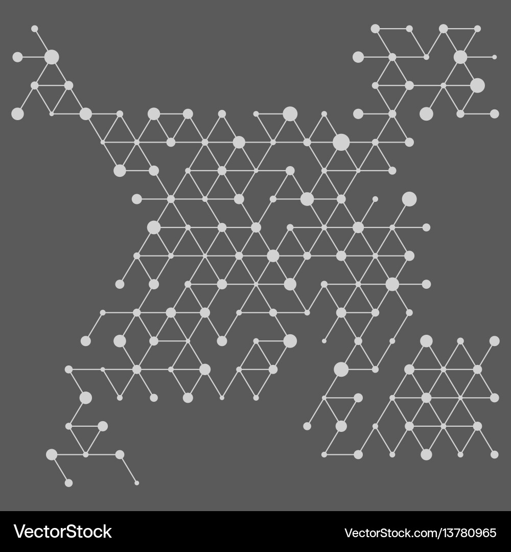 Geometric Mesh Cube Background vector image