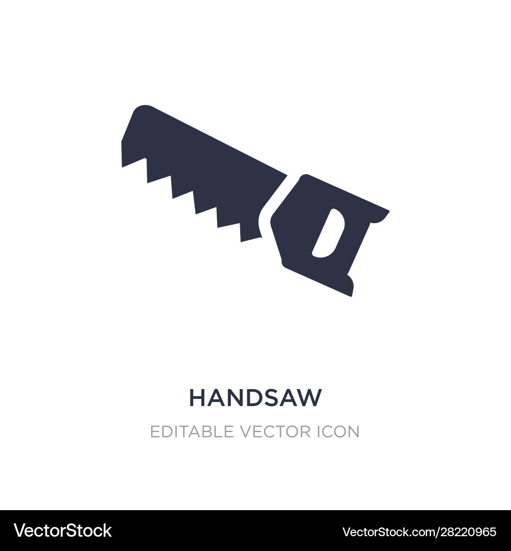 Handsaw icon on white background simple element Handsaw icon on white background simple element vector image