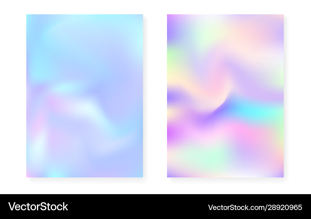 Pearlescent background with holographic gradient Vector Image