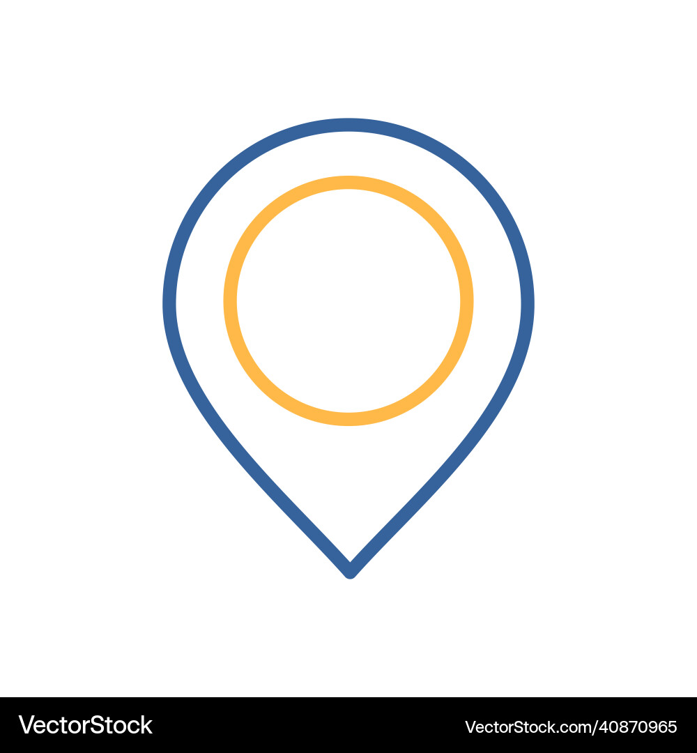 Pin map icon pointer markers Vector Image