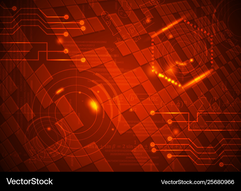 Abstract background 28 formulas code vector image