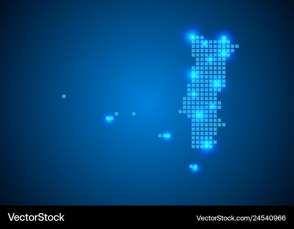 Abstract blue background with map internet line Abstract blue background with map internet line vector image