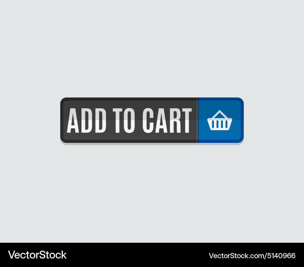 Add to cart web button online shopping flat Vector Image