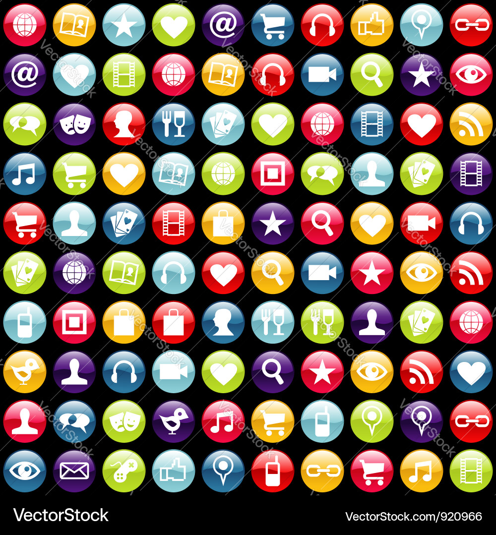 App icons background Vector Image
