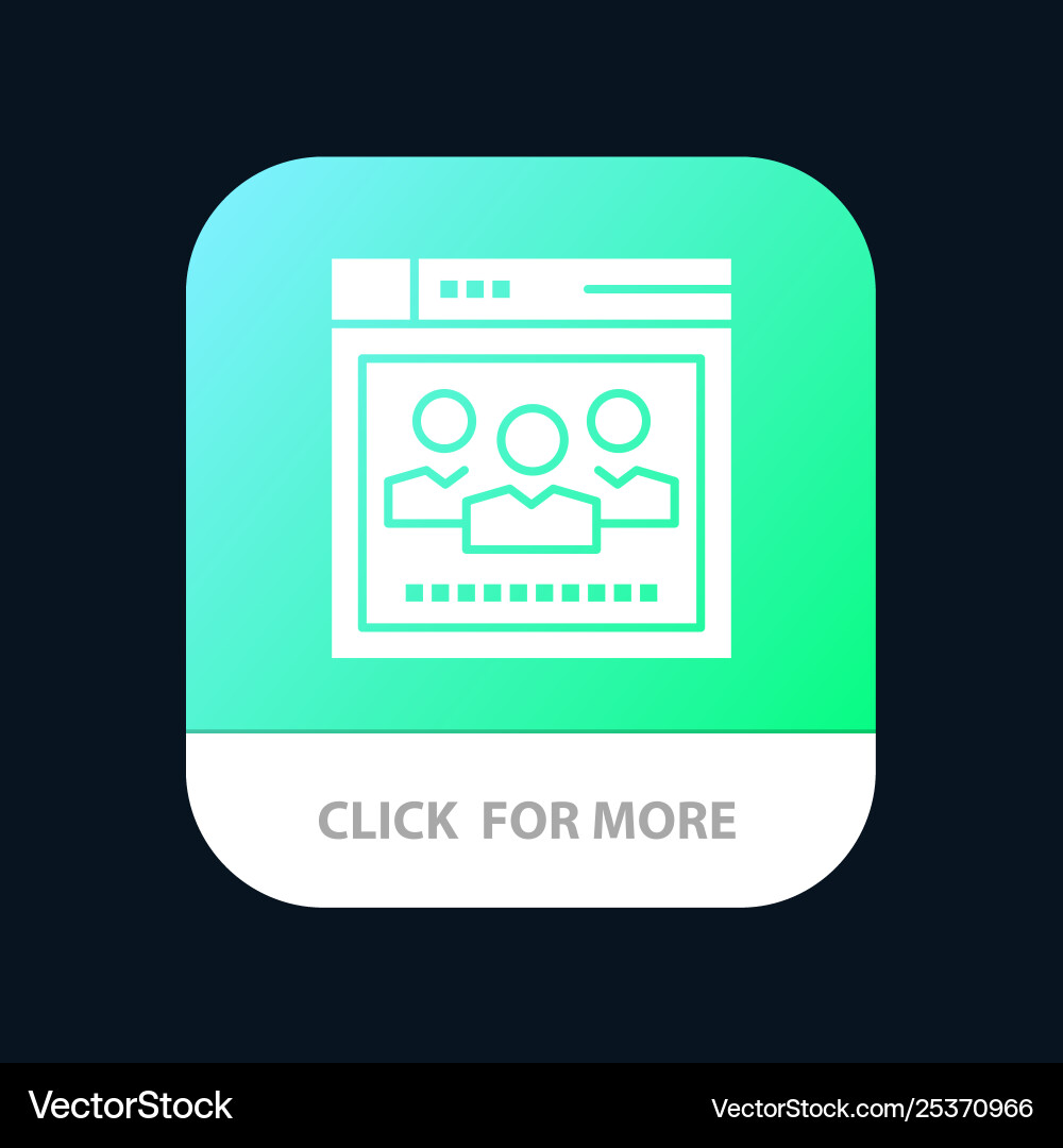 Browser network web education mobile app icon Browser network web education mobile app icon vector image