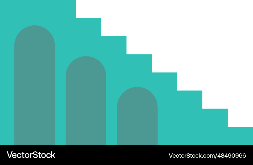 Building stairs in eastern architecture style Building stairs in eastern architecture style Vector Image