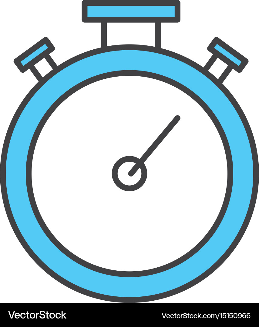 Chronometer timer isolated icon vector image