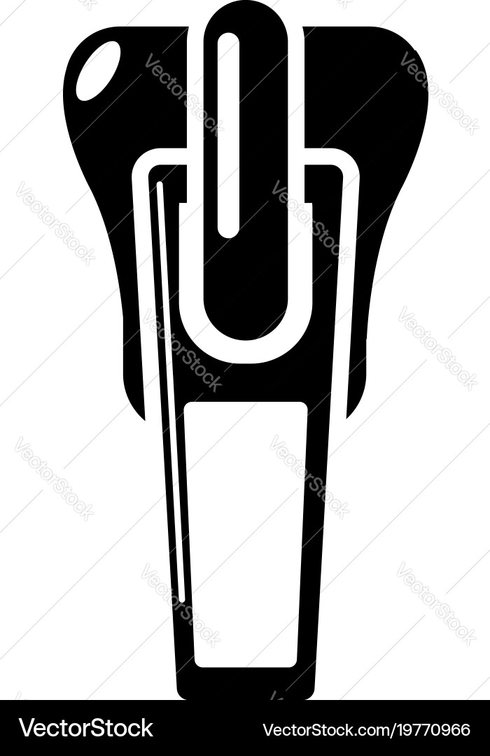 Clasp icon simple style Vector Image