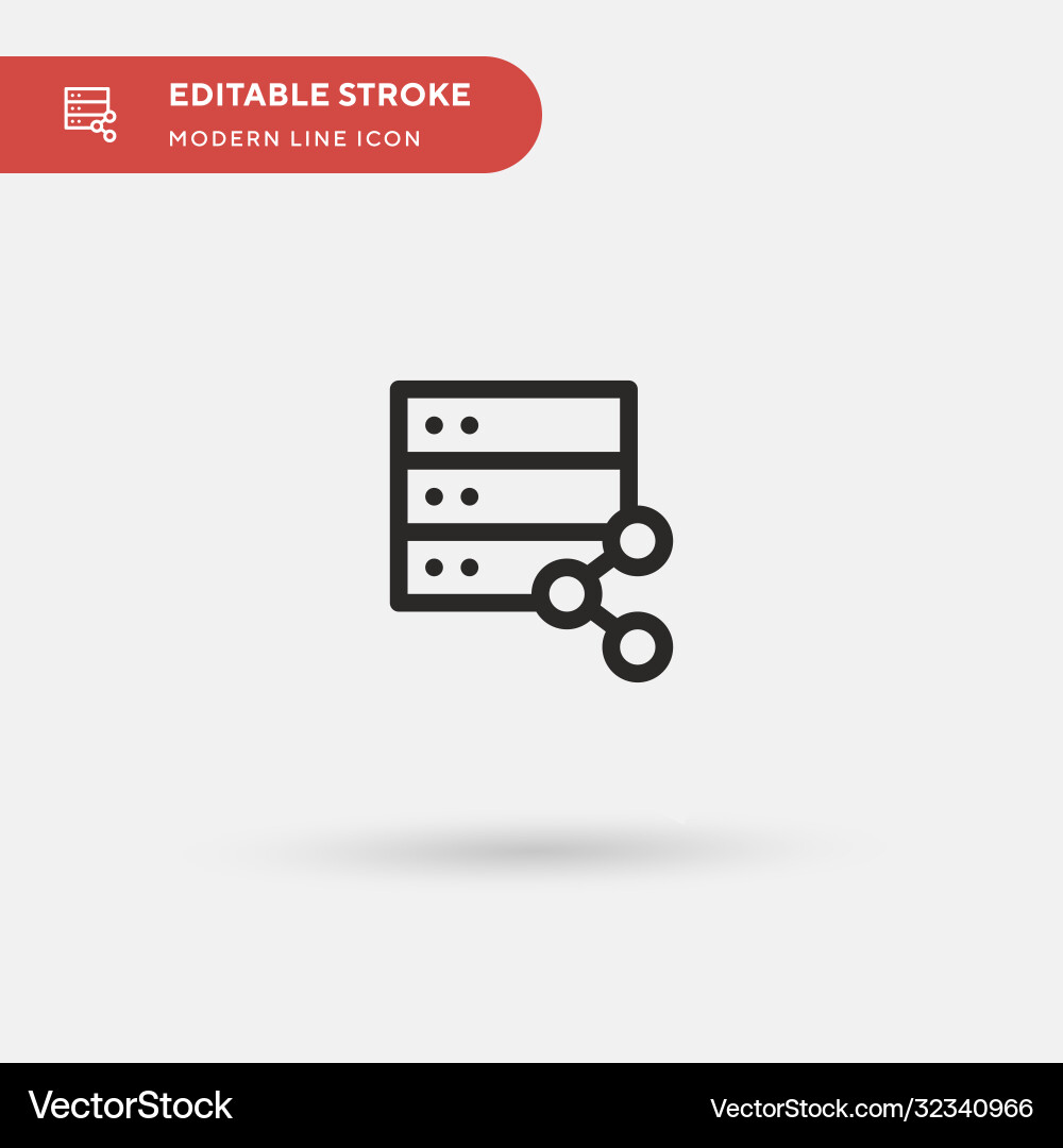 Database simple icon symbol vector image