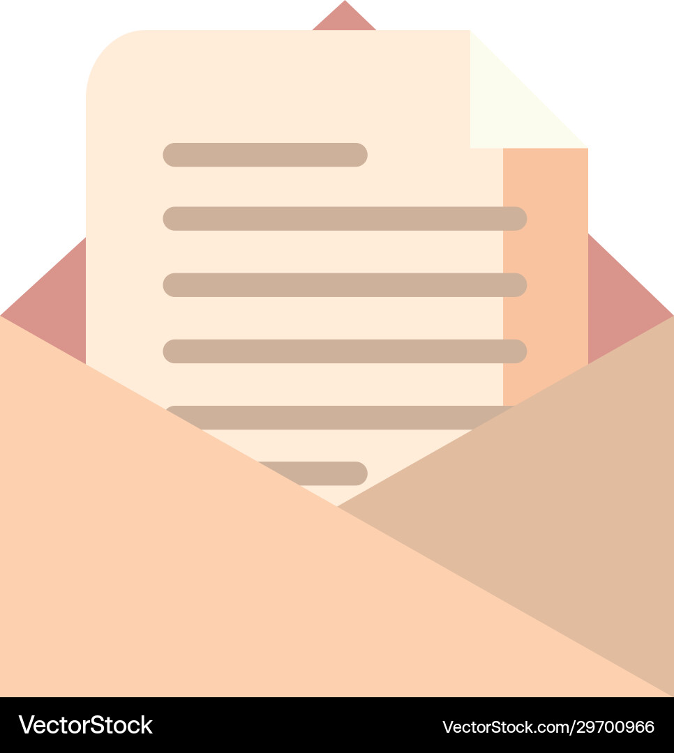 Isolated envelope message fill style icon Isolated envelope message fill style icon vector image