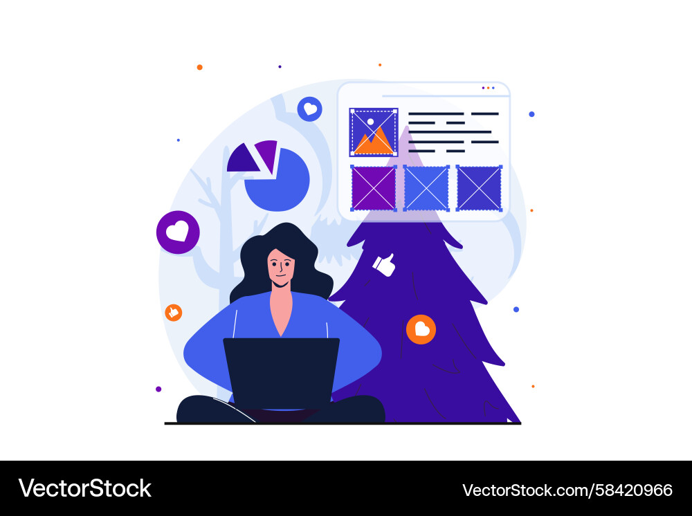 Modern Web Development Concept Vector Image