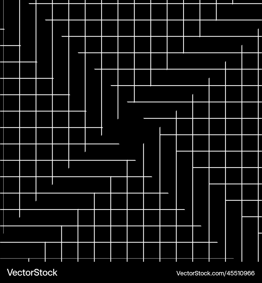 Quadrat mit weißen Streifen auf schwarzem Muster Quadrat mit weißen Streifen auf schwarzem Muster vektorbild