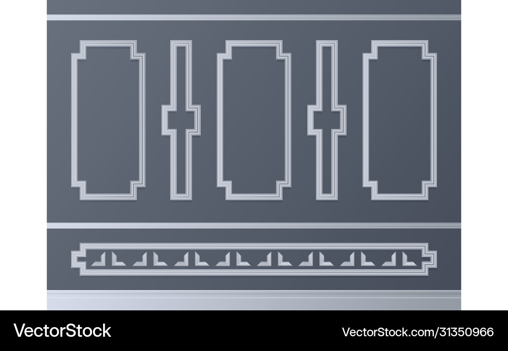 Retro frames calligraphic design elements Vector Image