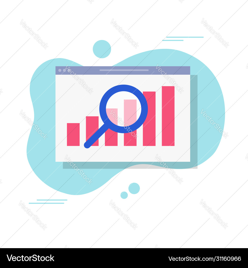 Sales Data Analysis Chart vector image