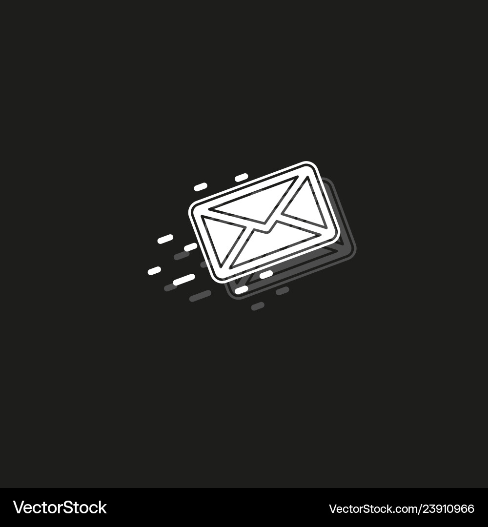 Simple sending message icon Simple sending message icon vector image