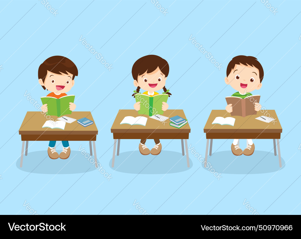 Students and teacher in classroom Students and teacher in classroom vector image