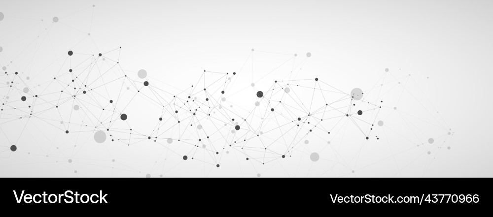 Template for science and technology presentation Vector Image