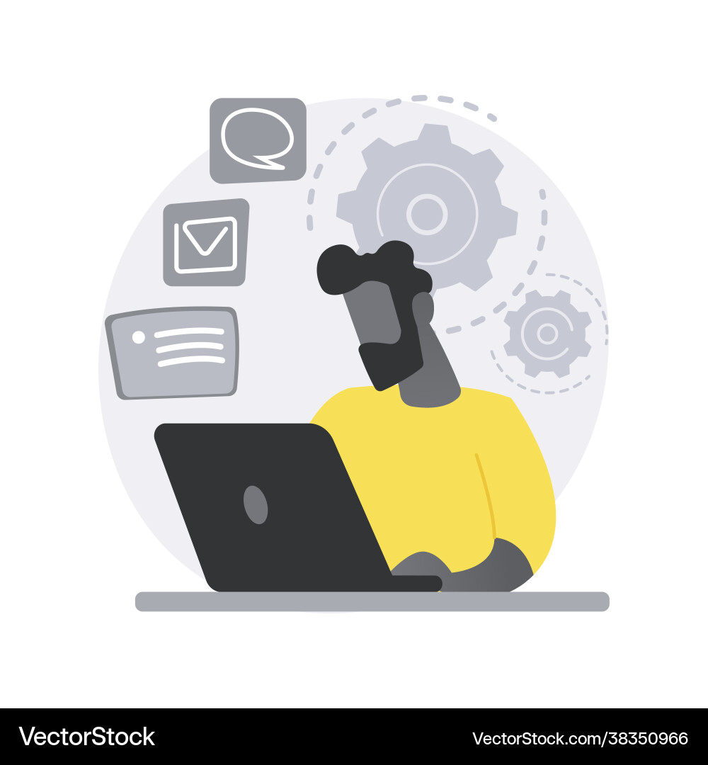 Workflow abstract concept vector image