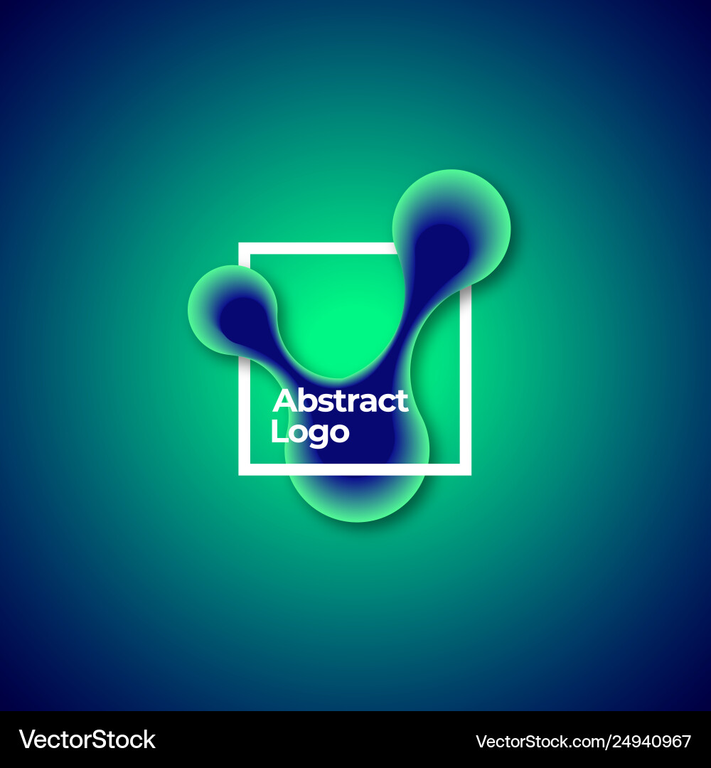 Abstract gradient circle shapes in a square Abstract gradient circle shapes in a square vector image