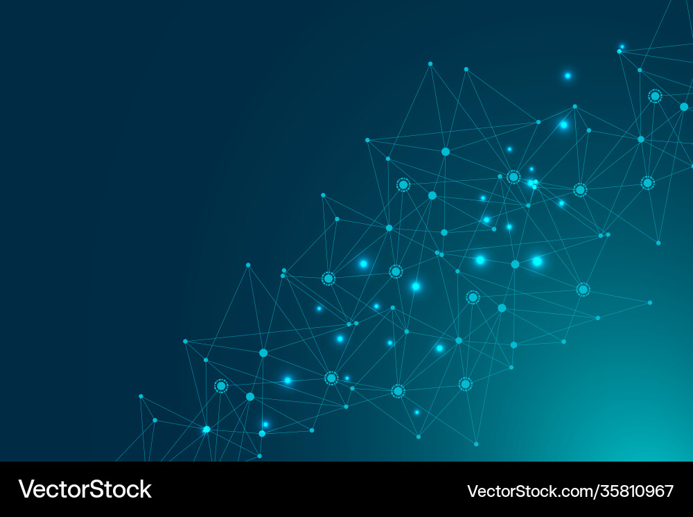 Geometric abstract background with connected line Geometric abstract background with connected line vector image