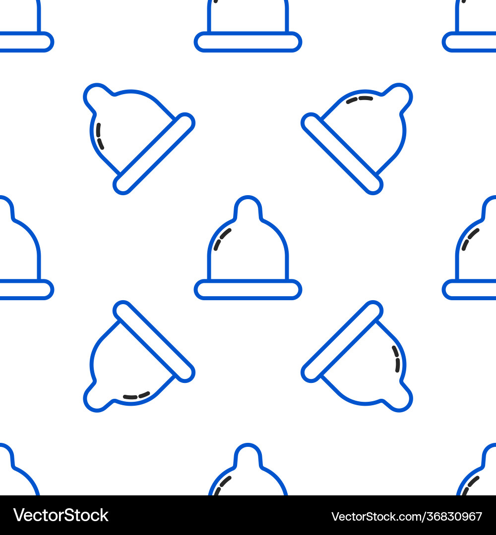 Line condom icon isolated seamless pattern Line condom icon isolated seamless pattern vector image
