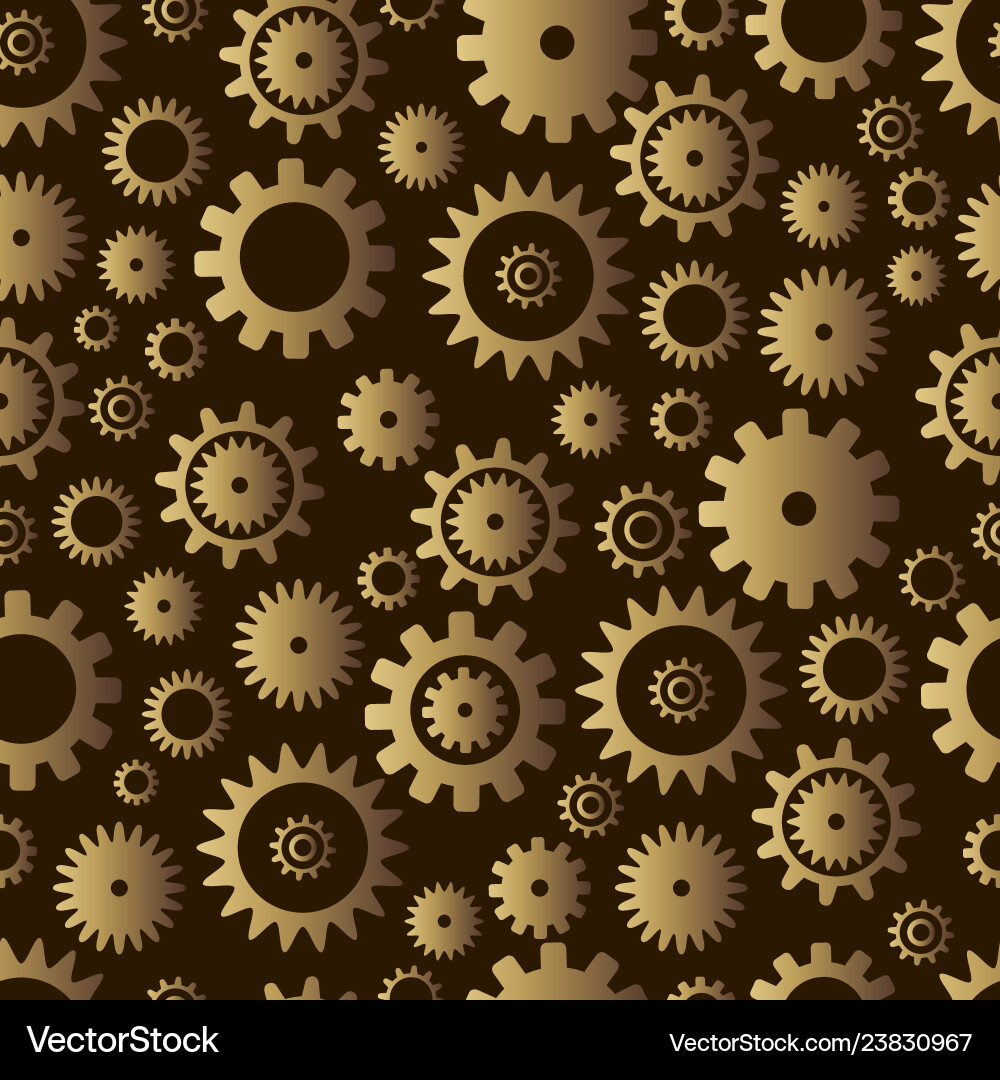Metallic Cogwheel Muster Vektorbild