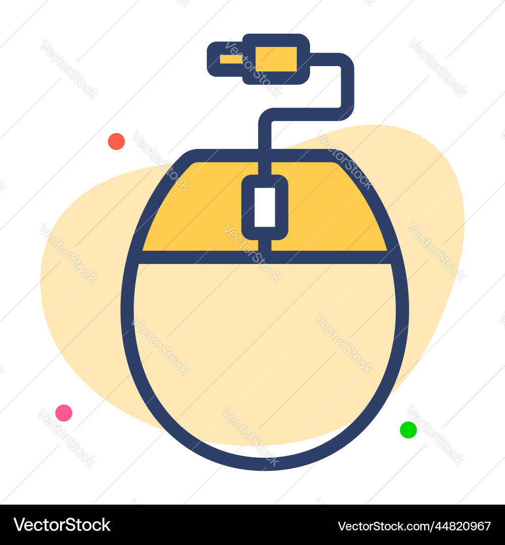 Mouse icon user interface as a simple sign vector image