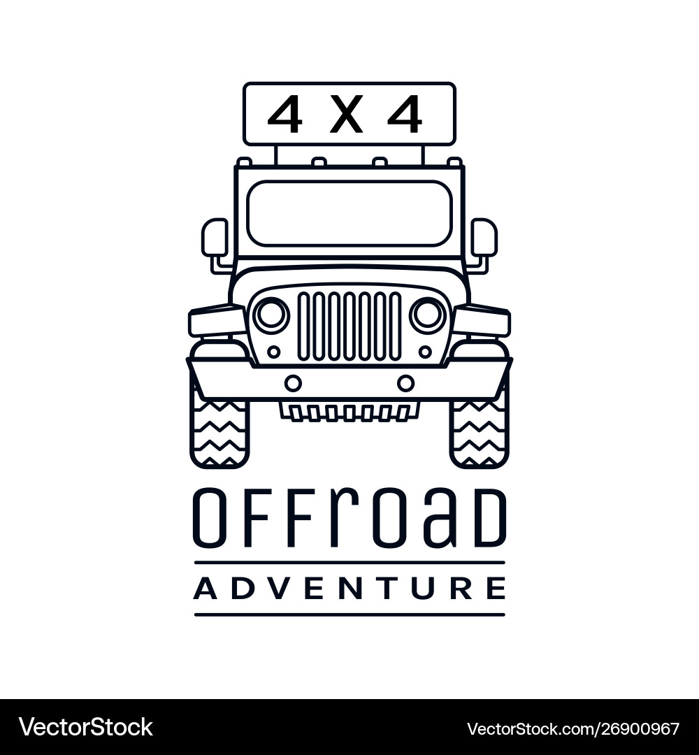 Off-Road Adventure Emblem Vector Image