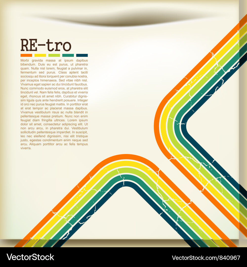 Retro lines Vector Image