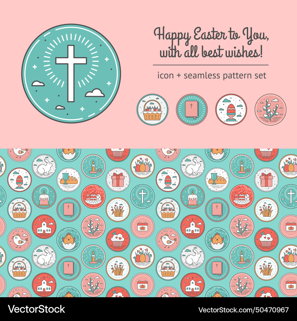 Scrapbooking set with seamless pattern of linear Scrapbooking set with seamless pattern of linear vector image