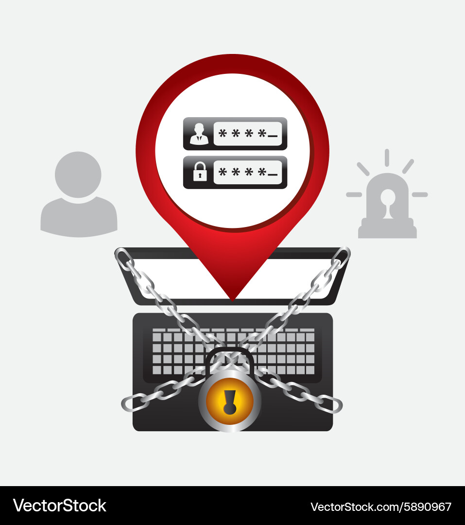Security system design vector image