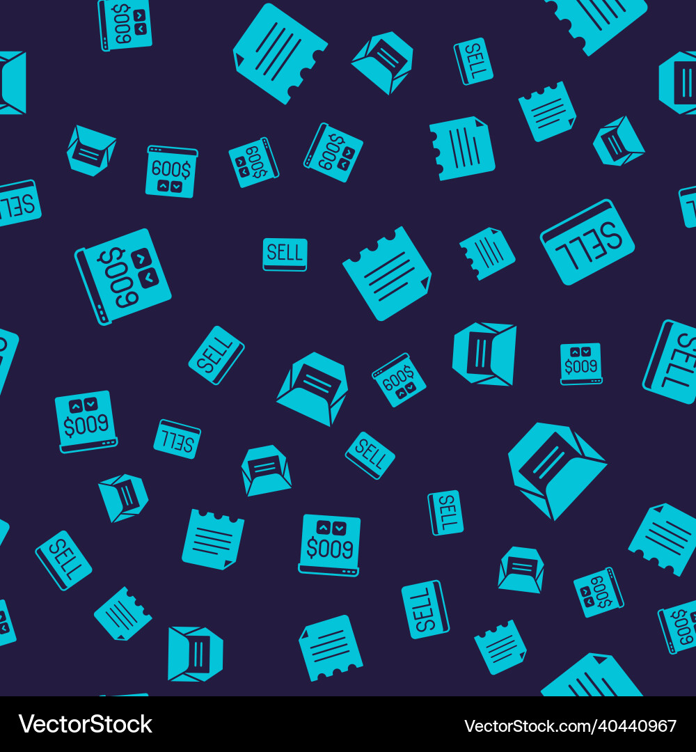 Set monitor with dollar sell button notebook vector image