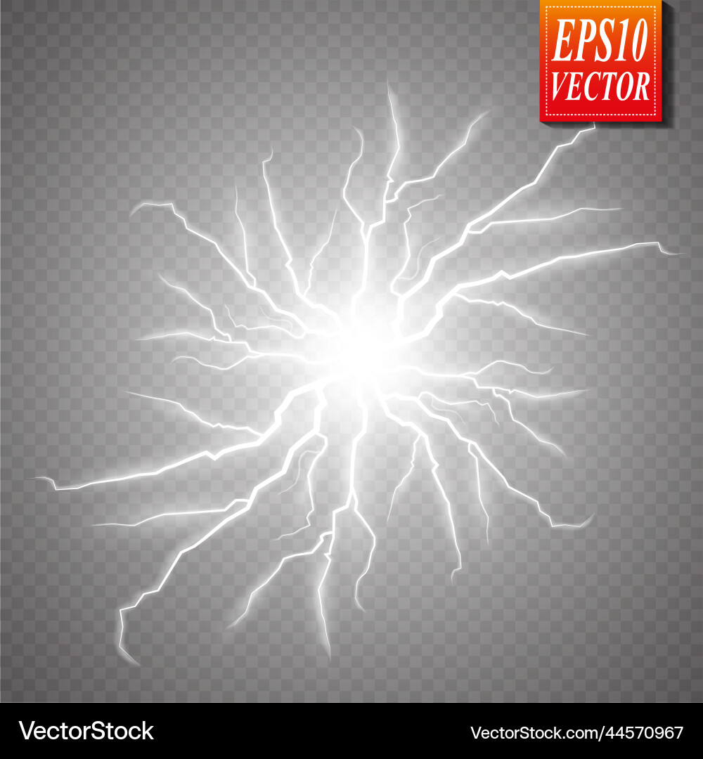 Storm with lightning isolated on transparent Storm with lightning isolated on transparent vector image