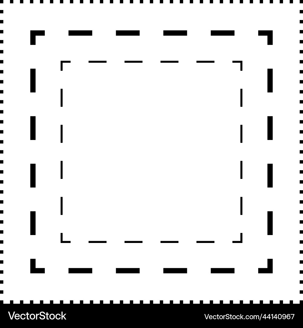 Tracing square shape lines element for preschool Tracing square shape lines element for preschool vector image