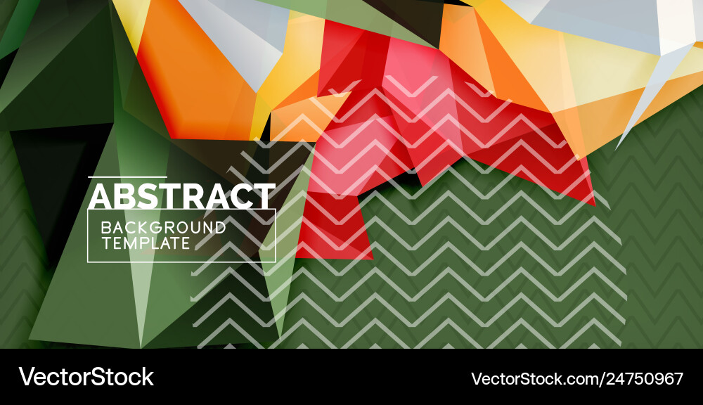 Triangular low poly background design Triangular low poly background design vector image
