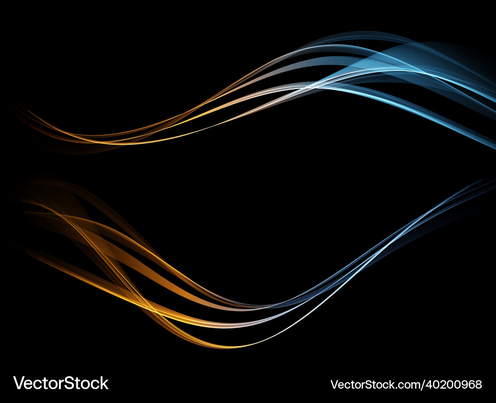 Abstract waves shiny blue moving lines design Abstract waves shiny blue moving lines design Vector Image
